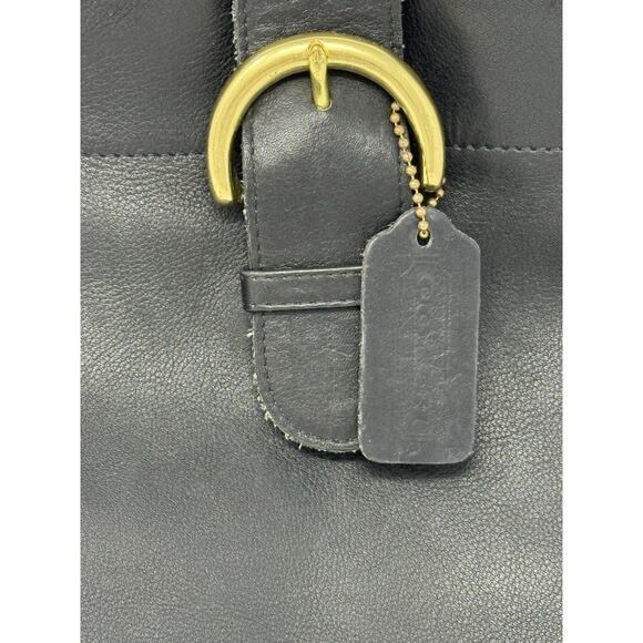 Genuine vintage COACH 4160 sling black leather crossover bag one strap - Picture 15 of 16